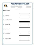 French Worksheet - Les Couleurs