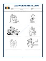 French Worksheet - Les Professions