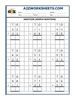 Addition Worksheet-01 (Simple Addition)