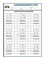 Addition Worksheet-01 (Addition With Carryover)