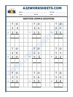 Addition Worksheet-03 (Simple Addition)
