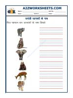Hindi-Name Of Wild Animals In Hindi-01
