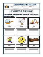 Unscramble The Words-01