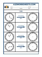 Telling Time - 30 Minutes Interval (Draw The Clock) - 15