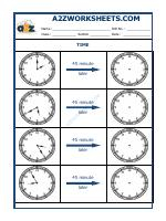 Telling Time - 45 Minutes Interval (Draw The Clock) - 31