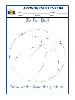B For Ball Colouring Sheets