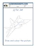 J For Jet Colouring Sheets