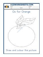 O For Orange Colouring Sheets