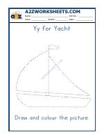 Y For Yacht Colour Sheet