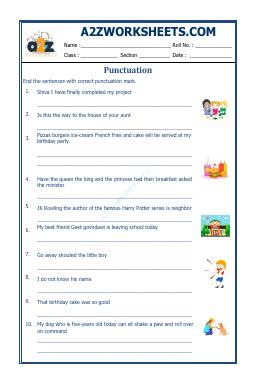 English Punctuation Worksheet-04
