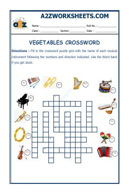 Cross Words-Musical Instruments