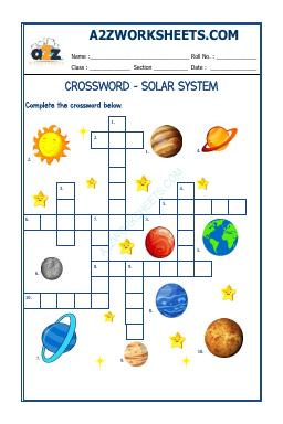 Cross Word - Solar System
