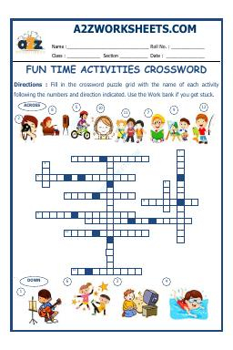 Cross Words-Fun Time Activities