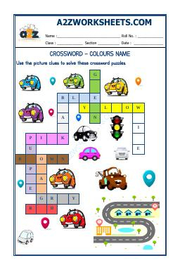 Crossword -Colours Name