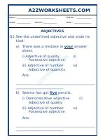 Class-V-English Adjectives Worksheet-10