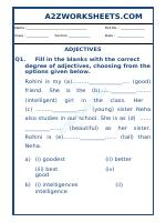 Class-V-English Adjectives Worksheet-13