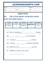 Class-Vi-English Adjectives Worksheet-02