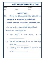 Class-Vi-English Adjectives Worksheet-04