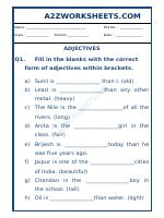 Class-Vi-English Adjectives Worksheet-05