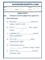 Class-Ll-English Adjective Worksheet-02