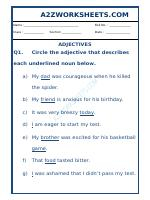 Class-Ll-English Adjective Worksheet-07