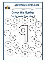 Colour The Number-10