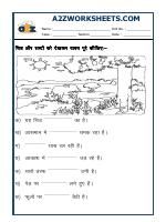 Hindi Worksheet - Picture Description-01