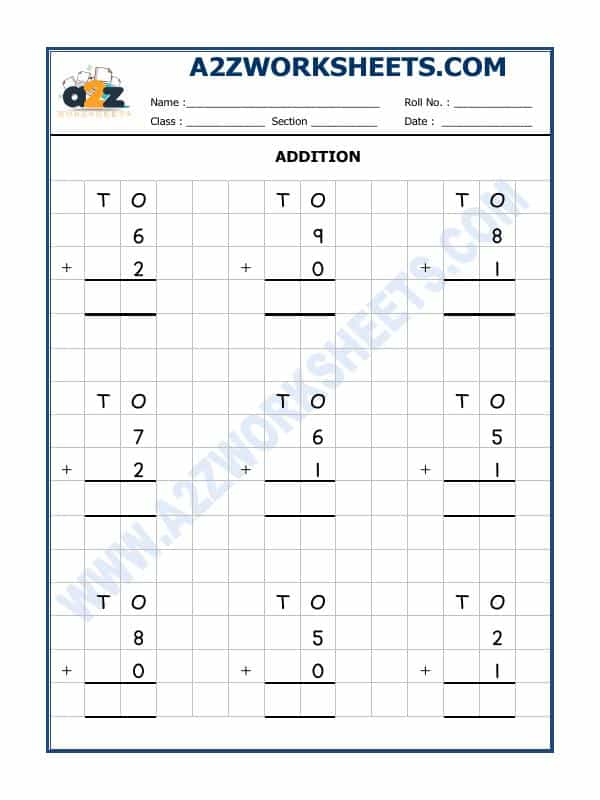 Addition Worksheet - 02