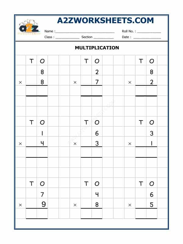 Multiplication Worksheet-03