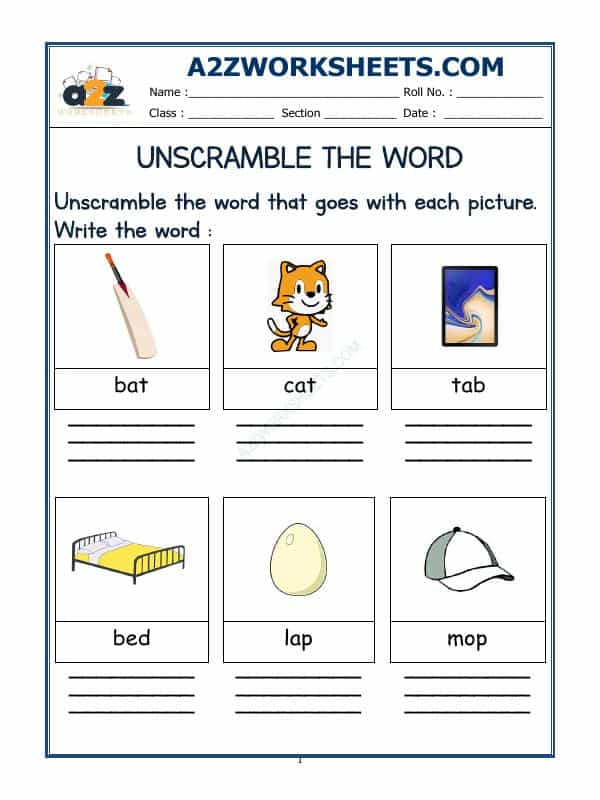 Unscramble The Words-04
