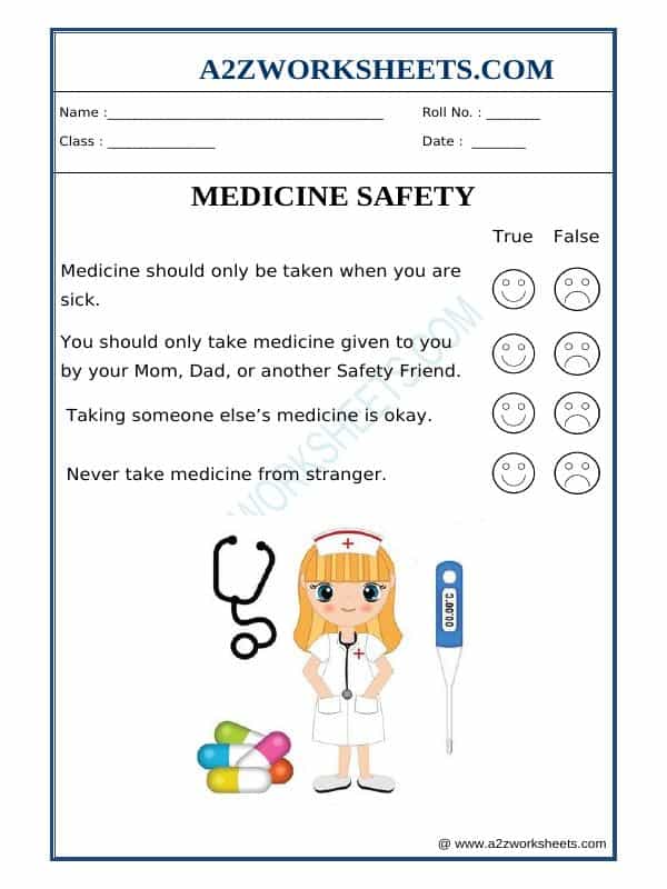 Ga Worksheets - Medical Safety