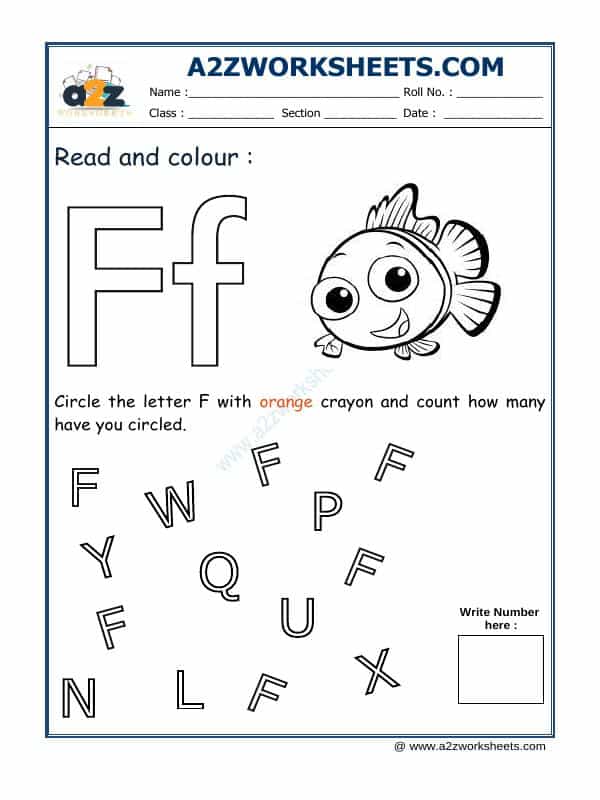 Read And Colour F