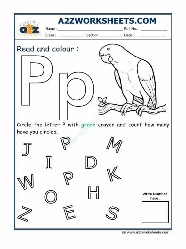 Read And Colour P
