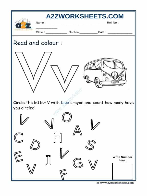 Read And Colour V