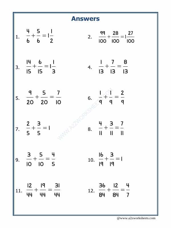 Let'S Practice Fraction Addition-10