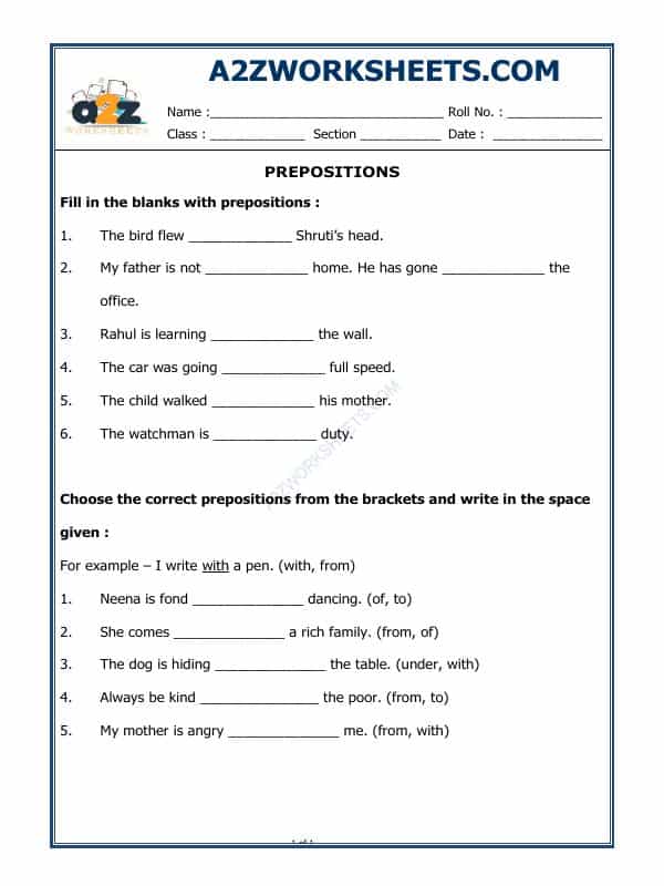 Let's Practice Prepositions-02