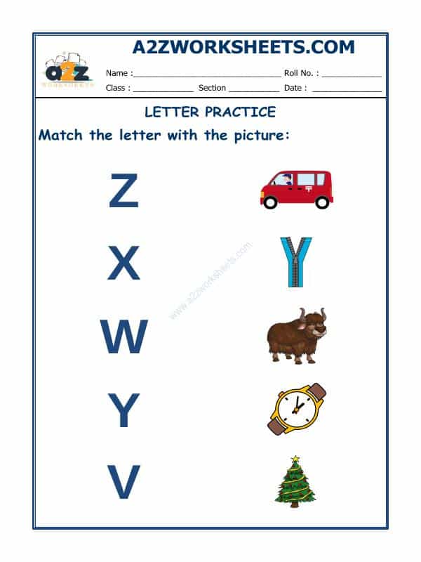 Match The Letter With The Picture-06