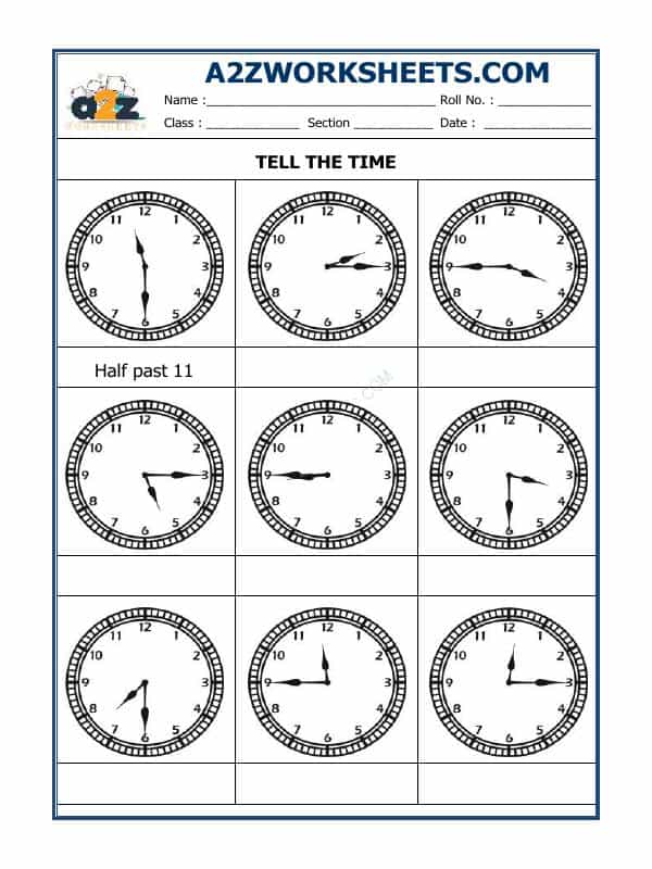 Tell The Time - 21