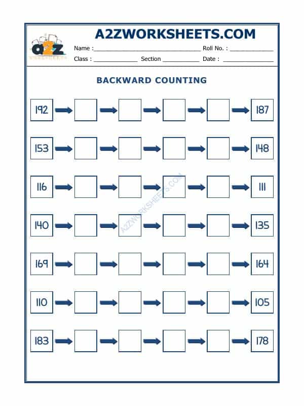 Backward Counting - 09