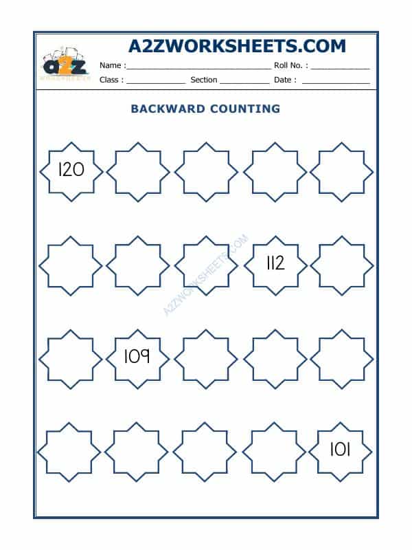 Backward Counting - 26