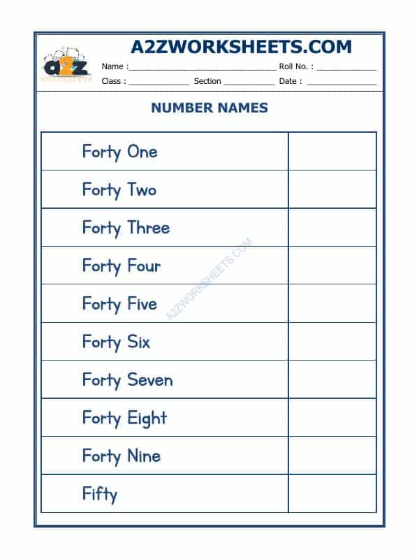 Number Names - 11