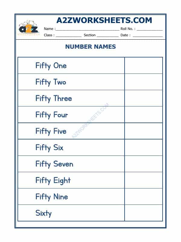 Number Names - 12