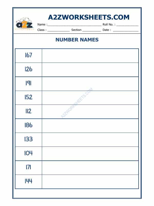 Number Names - 43