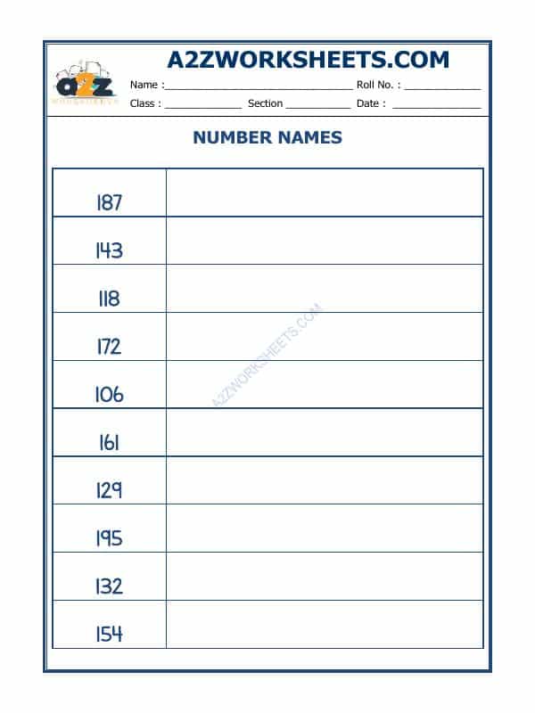 Number Names - 44