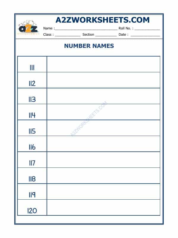 Number Names - 46