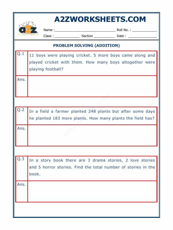 Addition Word Problems - 06