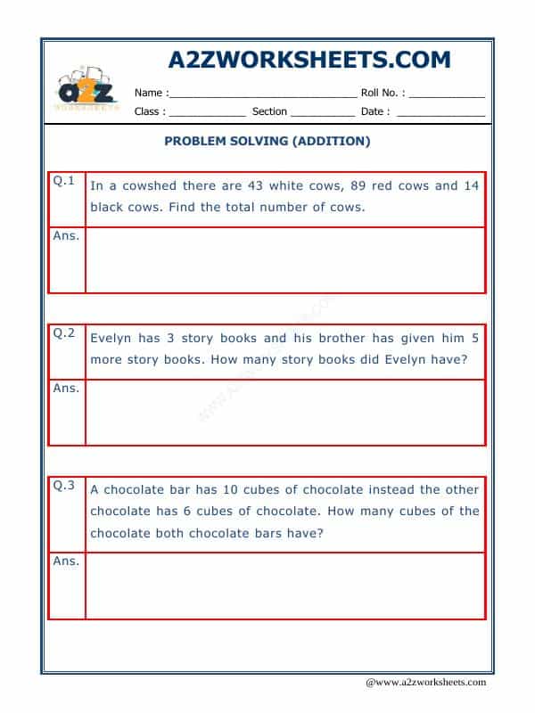 Addition Word Problems - 07