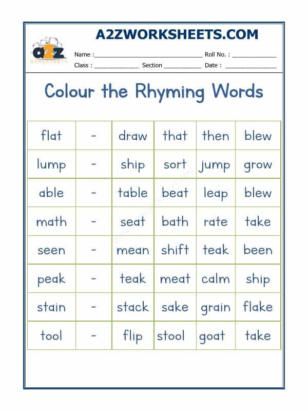 Rhyming Word-16