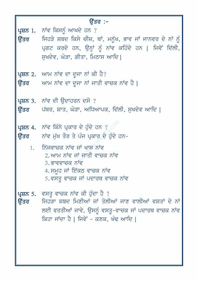 Punjabi Grammar Naav-01