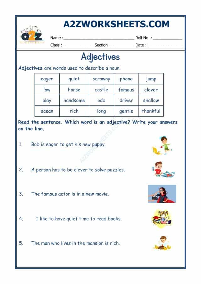 English Adjectives Worksheet-06